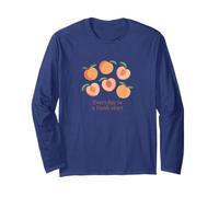 Cute,Delightful Peach,Full of Hope,Everyday Is A Fresh Start Long Sleeve T-Shirt