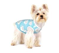 Cute Dentist Dental Hygienist Print Blue,Cotton Sleeveless Pet T-Shirt Soft Stretchy Puppy Breathable Vest,L