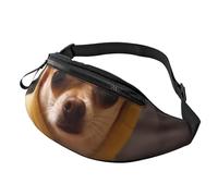 Cute Depressed Chihuahua Printed Personalized Waist Bag, Lightweight and Versatile Crossbody Bag for Everyday and Outdoor Adventures