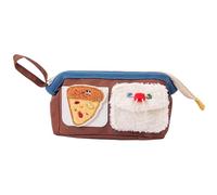 Cute Design Pencil Case, Large Capacity Pencil Pouch, Bear Cartoon Pencil Case, Decorative Portable Pen Bag 25 x 12 x 8.5 cm for Students, Indoor, Outdoor, Offices, School, Yellow, Blue, Brown Colour,