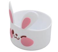 Cute Design Silicone Cup Sleeve Non-Slip Protective Cover 3pcs for Home and Travel (White)