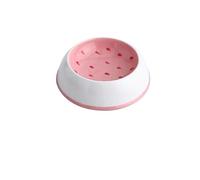 Cute Designs Pet Ceramics Bowl Watermelon Strawberry Shape Cat Food Colorful Bowl Small Dog Food Colorful Bowl(Strawberry bowl)