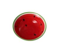 Cute Dessert Bowl with Spoon,Watermelon Shape Rice Soup Bowl,Fruit Pattern Serving Spoon Ladles for Kitchen Restaurant(Watermelon Bowl)