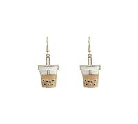 Cute Dessert Drop Dangle Earrings for Women - Ice Cream, Ice Cream Cone, Donut, Boba Bubble Tea, Cupcake - for Food Lovers - Fashion for Food Lovers - Cute Pastel Colors, Zinc, No Gemstone