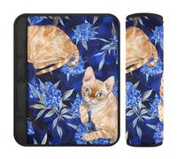 Cute Devon Rex Cats Royal Blue 2 Pack Cute Seatbelt Cover Protects Your Neck and Shoulders for Airplane forro para cinturon de seguridad