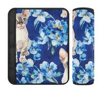 Cute Devon Rex Cats Royal Blue 2 Pack seat Belt Shoulder Pads Stop seat Belt Cutting into Neck for Sedan Protector para cinturón de carro