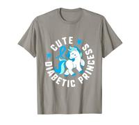 Cute Diabetic Princess Diabetes T1 Awareness Cute Unicorn Wh T-Shirt
