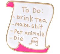 Cute Dialogue Book Enamel Button Brooch Pin Badge Woman Accessory Jewelry for Clothing Bags Backpacks Jackets Hat DIY Durability