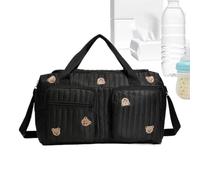Cute Diaper Bag Bear Pattern Multi-Pocket