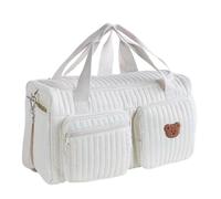 Cute Diaper Bag Large Capacity Quilted Tote, Soft Mommy Hospital Maternity Bag for Travel and Everyday Use(C)