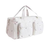 Cute Diaper Bag Large Capacity Quilted Tote, Soft Mommy Hospital Maternity Bag for Travel and Everyday Use(A)