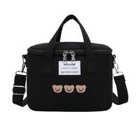 Cute Diaper Bags - Nappy Bag Travel Cute Diaper Bag | Spacious Nappy Carrying Bag with Compartment for Insulation Layers, Organizer Bag for, Black, riferimento alla descrizione
