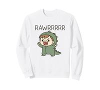 Cute Dino Costume Kid Roaring Cartoon Sweatshirt