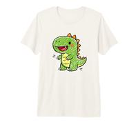 Cute Dino Doodle Kids Drawing Kawaii Dinosaur Lovers Premium T-Shirt