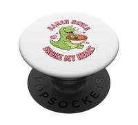 Cute Dino Ramen Never Broke My Heart Kawaii PopSockets Adhesive PopGrip