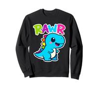 Cute Dino Stuffy Funny Kid Cartoon Costume Rawr Dinosaur Sweatshirt