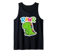 Cute Dino Stuffy Funny Kid Cartoon Costume Rawr Dinosaur Tank Top