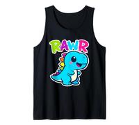 Cute Dino Stuffy Funny Kid Cartoon Costume Rawr Dinosaur Tank Top