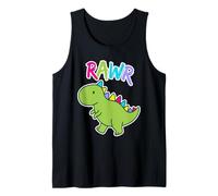 Cute Dino Stuffy Funny Kid Cartoon Costume Rawr Dinosaur Tank Top