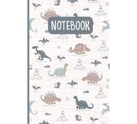 Cute Dinos Seamless Pattern: Lined Journal Notebook for Dinosaur lovers | 6" X 9" | 120 Blank Lined