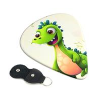 Cute Dinosaur 6 Pack Guitar Picks With Holder, Personalized Guitar Plectrums Non-Slip Portable Ukulele Bass Picks 0.96mm For Acoustic Guitar Lovers Gifts