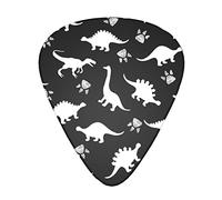 Cute Dinosaur Advanced guitar pick 12 pieces Three thicknesses for bass, electric guitar, acoustic guitar bag