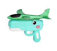 Cute Dinosaur Airplane Launcher with Foam Airplane Toy Set, 2in1 Foam Catapult Airplane Launcher Gun Toys, Easy to Launch Outdoor Flying Catapult Toy - Fun Gifts for Boy Girl Age 4/5/6/7/8/9 (A)