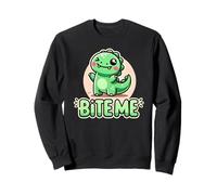 Cute Dinosaur 'Bite Me' T-Rex Quirky Funny Dino Gifts Sweatshirt