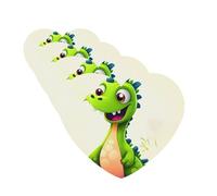 Cute Dinosaur Car Air Fresheners Cards Set of 4 Pieces Personalized Car Fresheners Gifts for Men Women Auto Aromatherapy Tablets Hanging Scented Cards for Wardrobe Bathroom