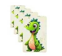 Cute Dinosaur Car Air Fresheners Cards Set of 4 Pieces Personalized Car Fresheners Gifts for Men Women Auto Aromatherapy Tablets Hanging Scented Cards for Wardrobe Bathroom