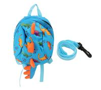 Cute Dinosaur Cartoon Toddler Backpack with Leash Large Capacity for Some People 2 4 Years Old (Blue)