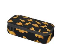 Cute Dinosaur Chicken Nuggets Pencil Case Pen Pouch Stationary Bag Cosmetics Bags Desk Stationery Organizer Box Holder for Office Women Men