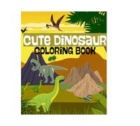 Cute Dinosaur coloring book