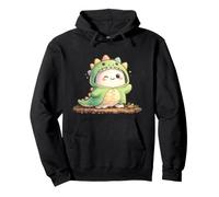 Cute Dinosaur Costume Kawaii Dino Character Cartoon Pullover Hoodie