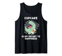 Cute Dinosaur Cupcake is My Secret to Happiness Dinosaurs Tank Top