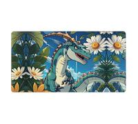 Cute Dinosaur Extra Large Rubber Mouse pad 16x29.5in, Thickened Design, Suitable for Office, Study, Laptop, Thickened Design