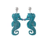 Cute Dinosaur Frog Charms Dangle Earrings Colorful Dinosaur Earrings Creative Panda Cat Animal Lover Gifts for Women Party Jewelry, M, Zinc, No Gemstone