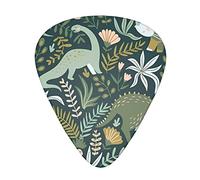 Cute Dinosaur Guitar Plectrums 12 Pieces Set =>> Comfortable In The Hand With Smooth Edges Three Thicknesses To Match