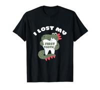 Cute Dinosaur I Lost My First Tooth Funny Tooth Fairy Value Graphic T-Shirt