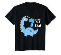Cute Dinosaur In My 7 Year Old Era Fun Animal 7th Birthday T-Shirt