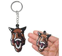 Cute Dinosaur Keyrings - Kids Party Favors, Birthday Bag Fillers, Rubber Animal Keychains for School Bags, Car Keys, and DIY Crafts, Perfect Kids Gift