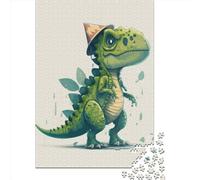Cute Dinosaur Paper Jigsaw Puzzle for Adults 1000 Piece Puzzles for Teenagers Creative Jigsaw Puzzles Family Challenging Games Toys 1000pcs (38x26cm)