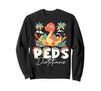 Cute Dinosaur Pediatric Dietitian Peds Nutrition Specialist Sweatshirt