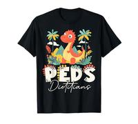 Cute Dinosaur Pediatric Dietitian Peds Nutrition Specialist T-Shirt
