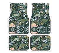 Cute Dinosaur Print Car Foot Mat Four-Piece Set Full Set With Non-Slip Rubber Backing