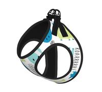 Cute Dinosaur Print Harness Leash Set For Cat And Small Dog, Adjustable, Reflective, And Escape-Proof Vest With Soft Breathable Mesh Lining