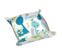 Cute Dinosaur Print Leather Valet Tray For Women,Travel Organizer, Trinket Jewelry Cosmetic Organizer Tray