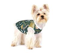 Cute Dinosaur Print Lightweight Tank Top for Dogs Dog Shirts for Small Dogs Stretchy T Shirts Sleeveless Vest