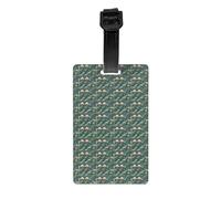 Cute Dinosaur Print Luggage Tags for Suitcases Waterproof Backpack Labels Family Travel Essentials