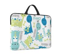 Cute Dinosaur Print Protective 14 Inch Laptop Case,Laptop Sleeve With Handle Compatible,Carrying Computer Bag